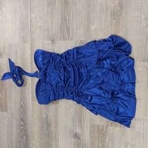 Blue cocktail dress